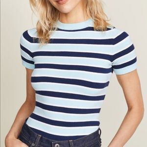 JoosTricot striped shirt sleeve sweater in size xs